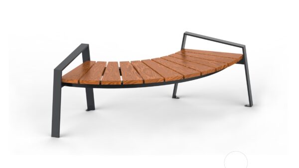 round shaped pinic bench with wooden seat