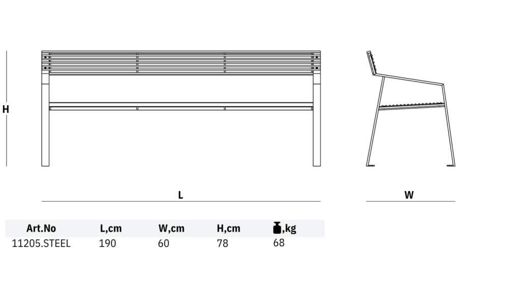 11205 steel dimensions carbon steel park benches dimensions