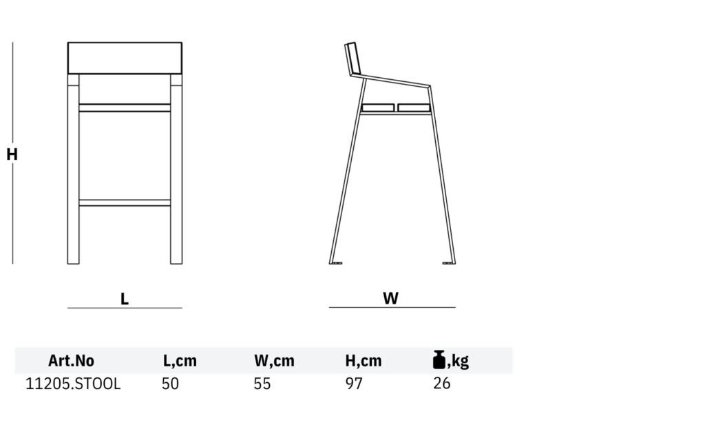 11205stool dimensions bar bench dimensions