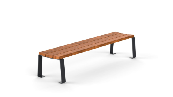 wooden park bench