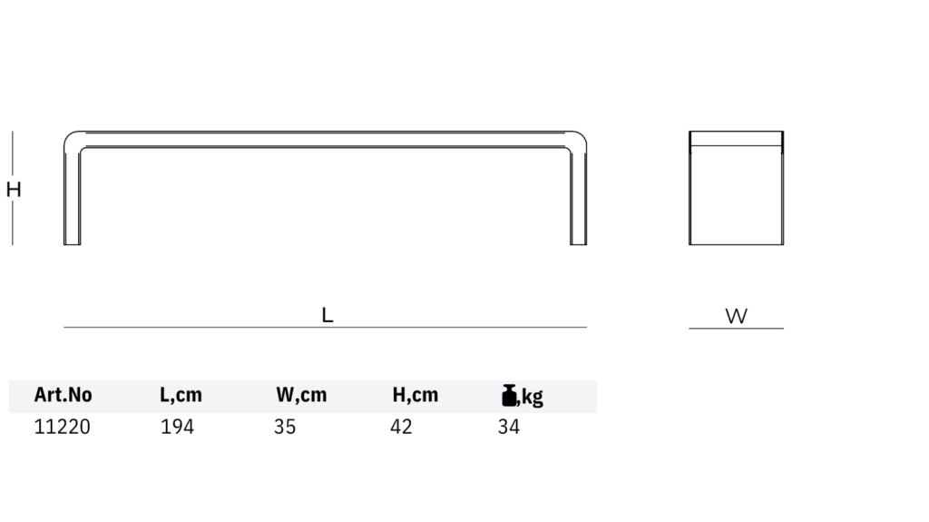 11220 park bench dimensions outdoor seating