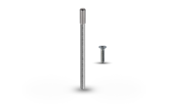 Threaded rod with inner thread and Stainless steel bolt