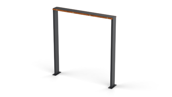 Bicycle stand from steel and wood