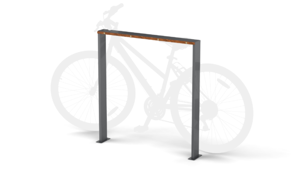 Bicycle storage from steel and wood