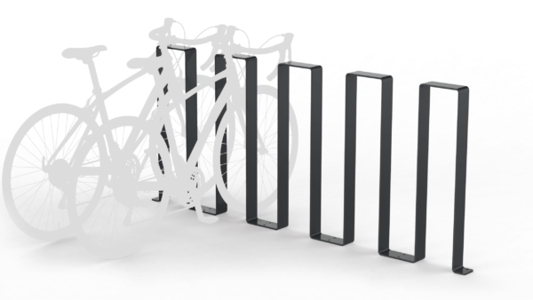 modular bike parking rack from steel