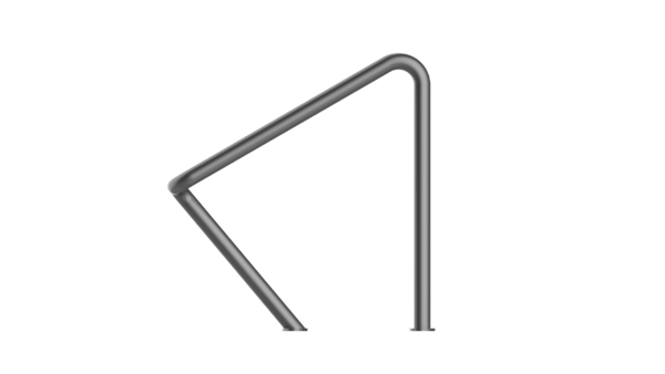 single steel bike rack classic design