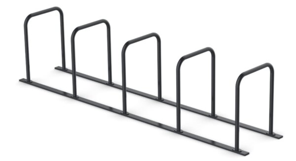 block of 5 racks bike stand with metal slide