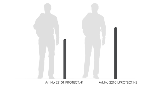 guardrails different heights from steel