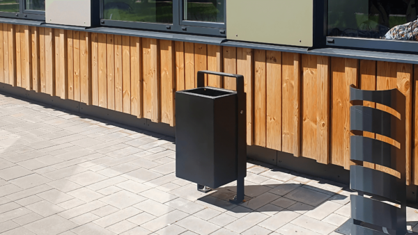 litter bin from steel