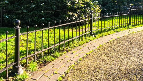 metal bollards in an urban environment