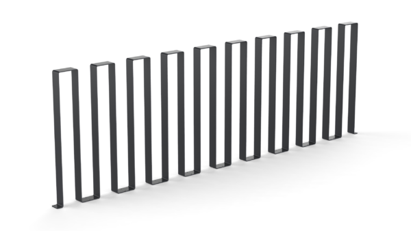 modular sidewalk barrier from steel