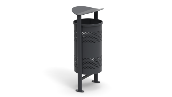 outdoor recycling bin with lid