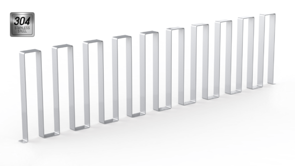 stainless steel modular pedestrian barrier