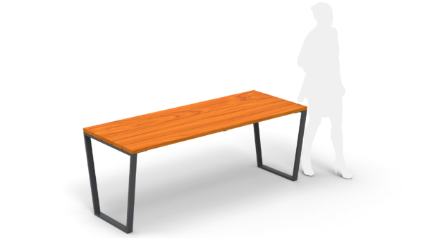 classic style wooden picnic table