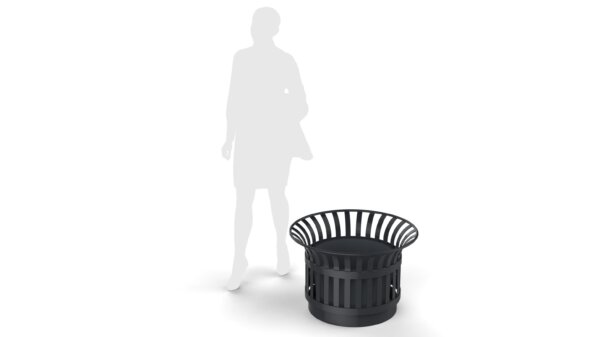 Planter box round shaped with human  silhouette