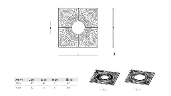 root shields dimensions