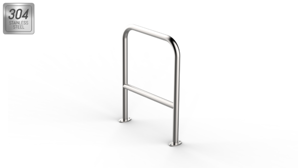 curved shaped stainless steel bike rack