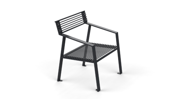 street bench from carbon steel