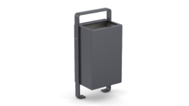 free standing outdoor trash bin