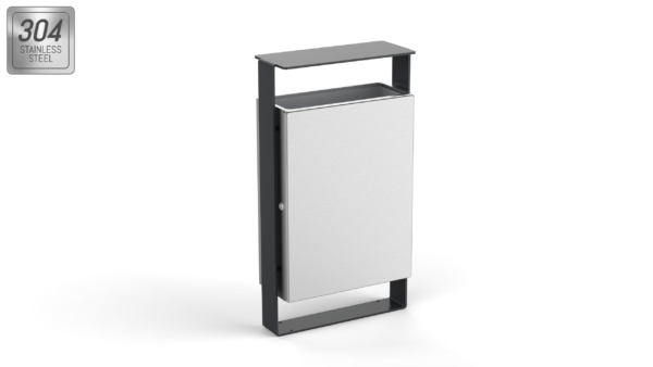 Stainless steel trash bin