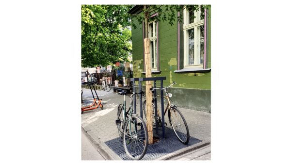 Tree protector in an urban environment