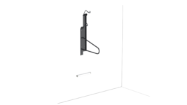 compact Wall mounted Bike Rack from steel