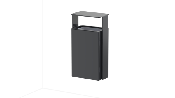 wall mounted metal recycling bin