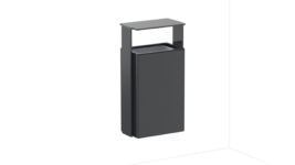 wall mounted trash bin