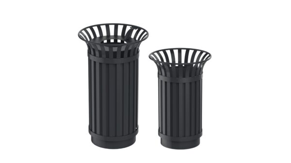 Classic style trash bins 45 L and 70 L made from steel